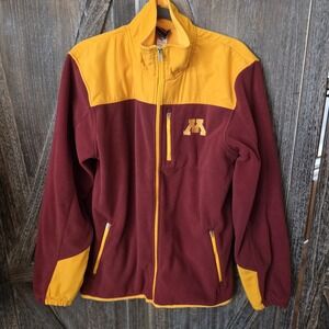 Genuine Stuff Jacket Adult Size‎ Medium Minnesota Golden Gophers Full Zip Fleece